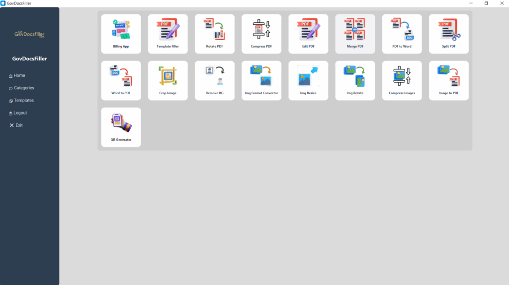 GovDocsFiller Screen